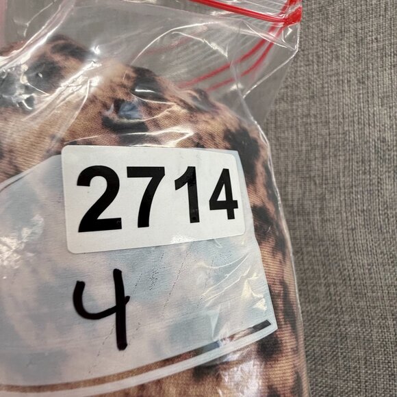 I.N.C international Concepts Faux Wrap Midi Dress Cheetah Sleeveless Scoop Neck - Picture 13 of 13